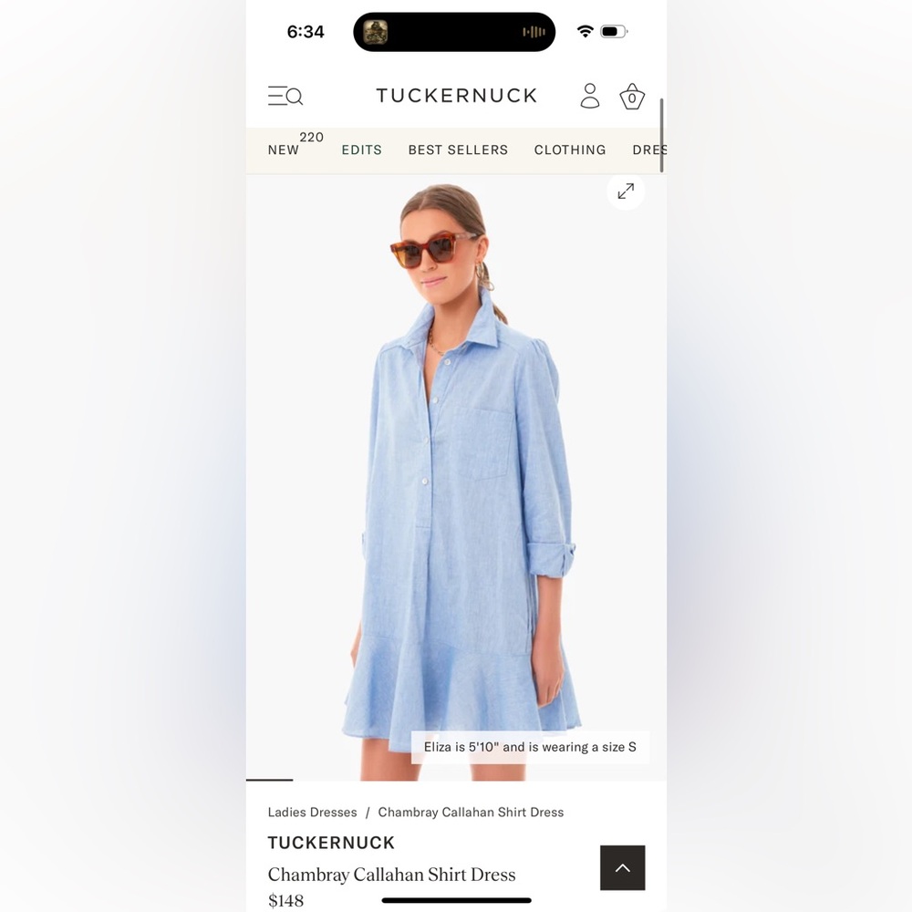 Tuckernuck Callahan Chambray Shirt Dress